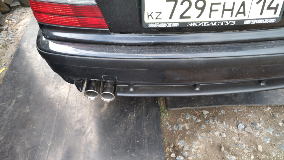 +1 к внешнему виду, новая насадка глушителя. — BMW 3 series Coupe (E36 ...