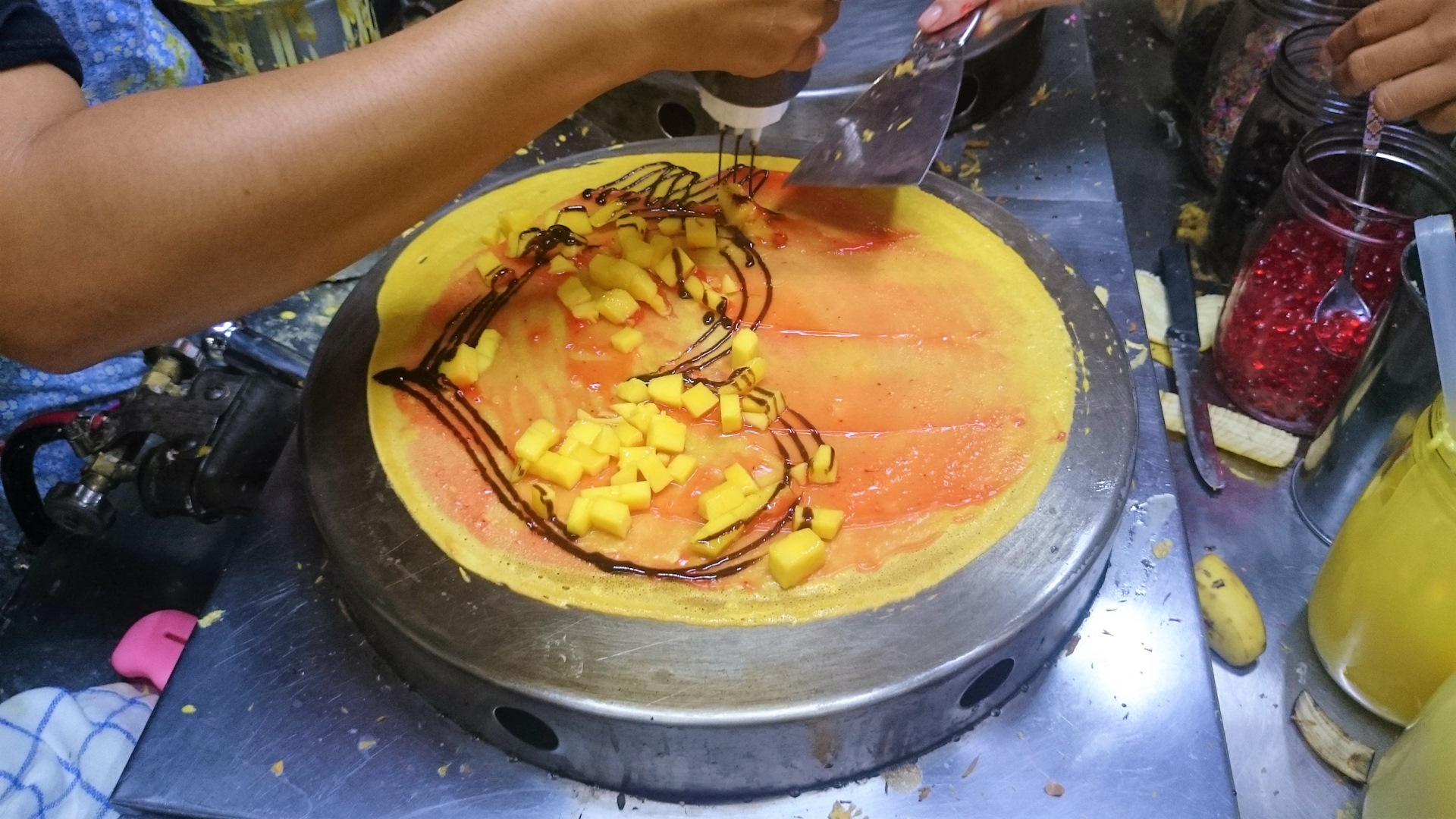 тайские блинчики с бананом рецепт с фото