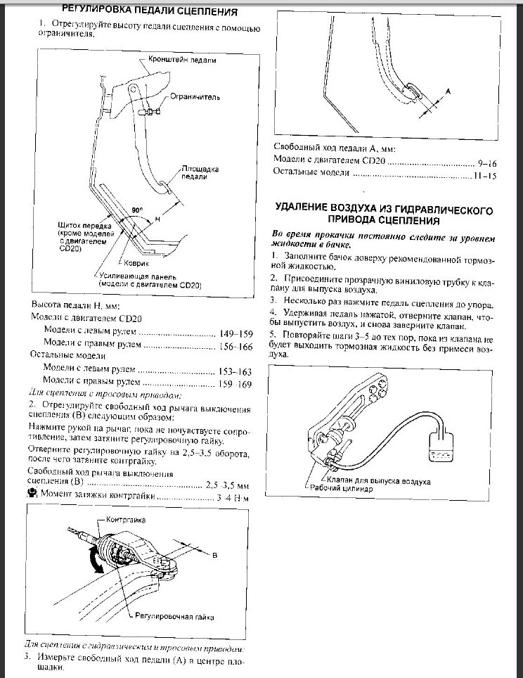 Ниссан альмера классик скрипит педаль сцепления