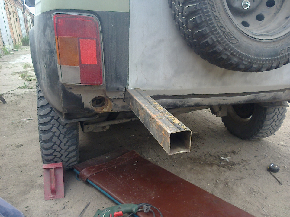 Усиленный бампер готов. ГИБДД будет мне рада :) — Lada 4x4 3D, 1,7 л ...