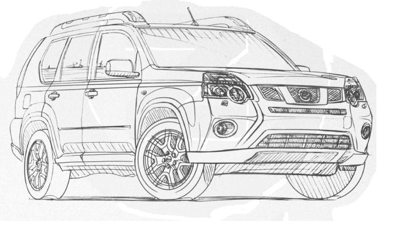 На 32 рисунок 4. Nissan x Trail t31 в векторе. Nissan x Trail t31 раскраска. Nissan x Trail t31 Blueprint. Рисунок Ниссан икстрейл т31.