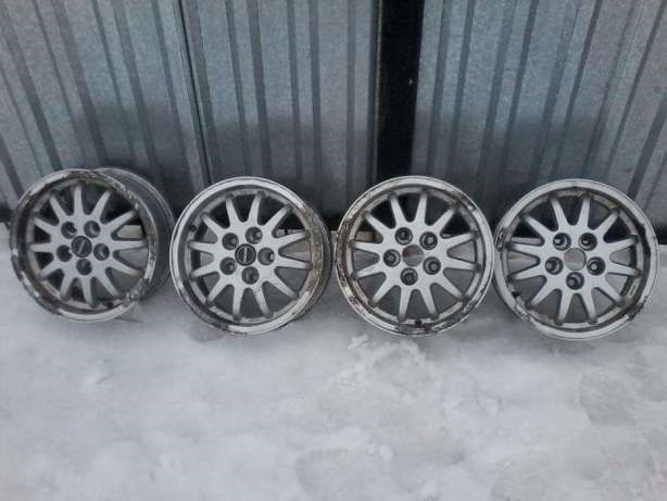 Зачистка, шлифовка покраска титановых дисков — Mazda 626 IV (GE), 1997 ...