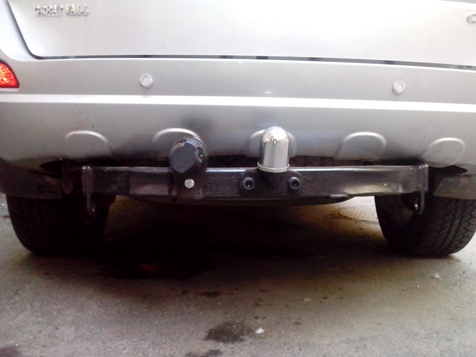 Покраска фаркопа и перенос розетки. — Great Wall Hover, 2,4 л, 2012 ...