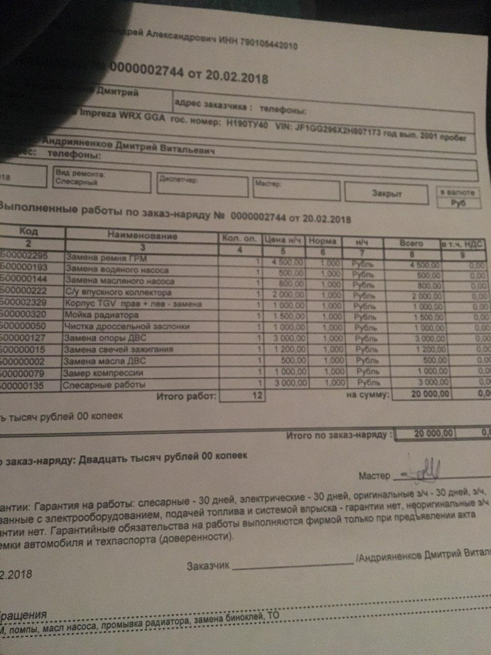 Фото в бортжурнале Subaru Impreza WRX (GD/GG). Запчасти на фото: 500000320, Q0011