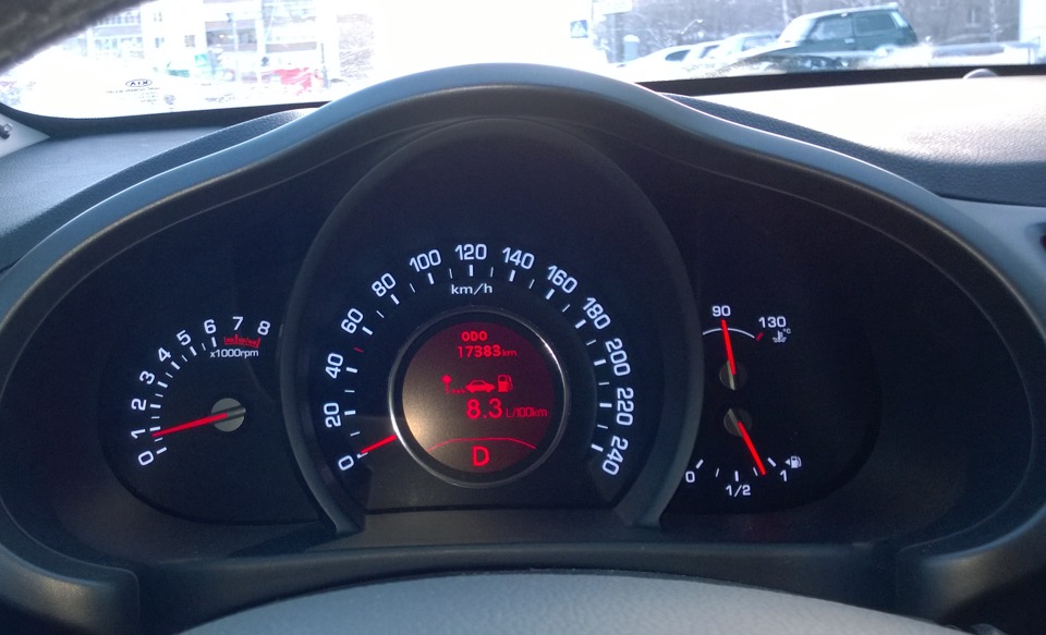 Расход топлива увеличился — KIA Sportage (3G), 2 л, 2013 года ...