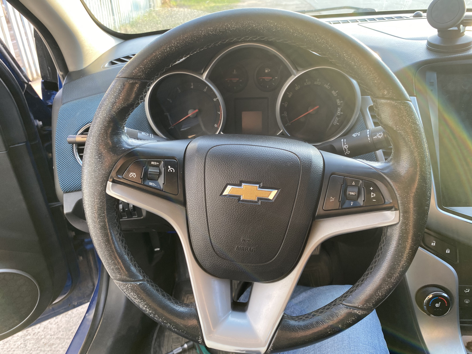 Перетяжка кожанного руля шевроле круз - Chevrolet Cruze (1G), 1,4 л, 2014 года с