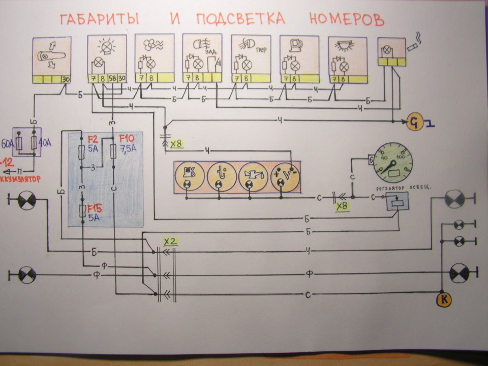 Не работают задние габариты уаз буханка