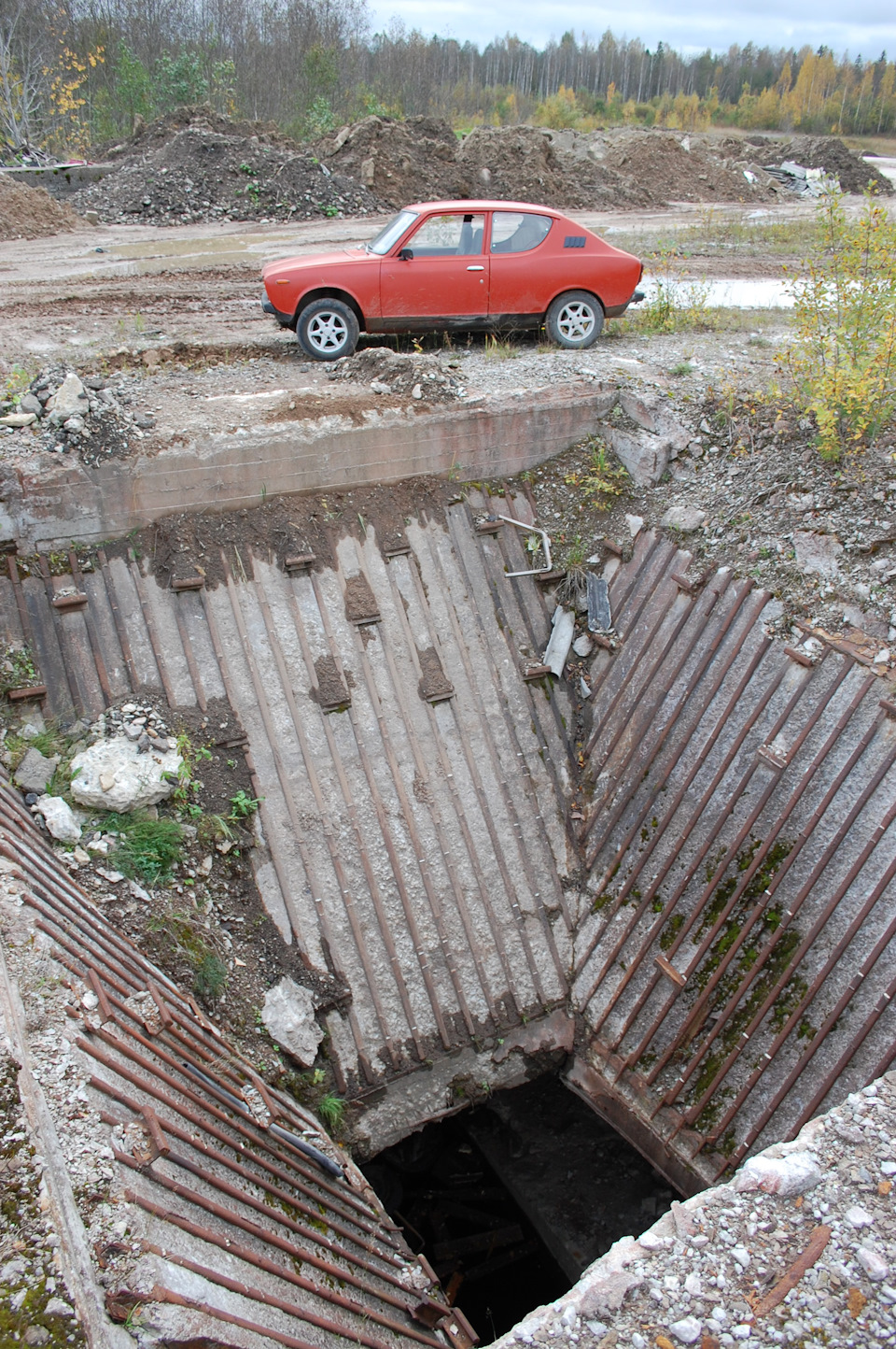 Заброшенный карьер и поселок Сиргала. — Datsun Cherry (E10), 1 л, 1976 года  | покатушки | DRIVE2