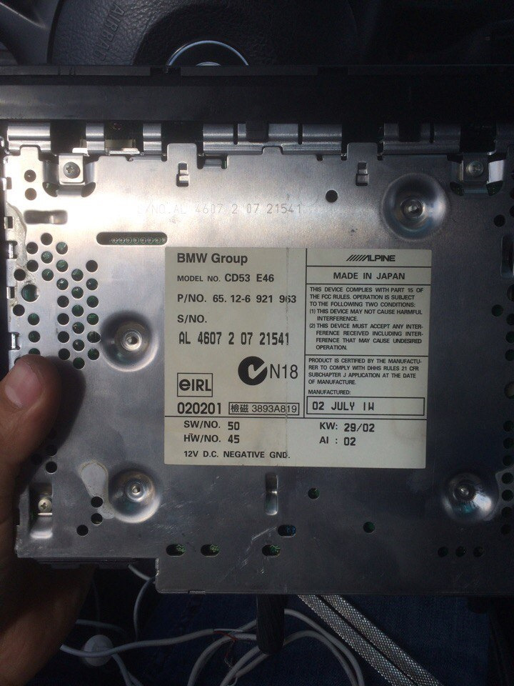 Схема cd53 e46