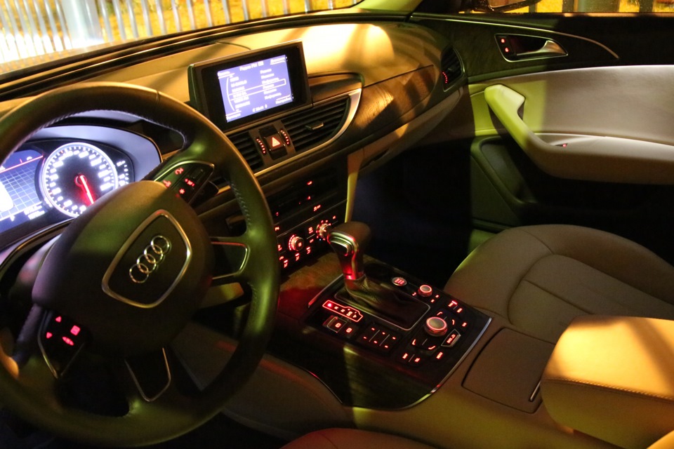 Подсветка салона Ambient Light Audi a6