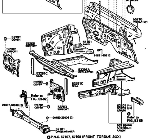 Strengthening the body  - Toyota Celica 16 L 1984