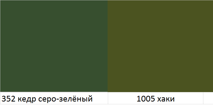 Номер хаки. Цвет 352 кедр. Хаки армейский (RAL-7008). Краска зеленая хаки. Автомобильная краска кедр.