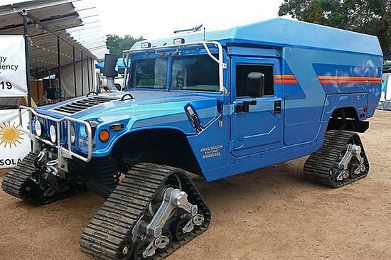 Hummer h3 на гусеницах