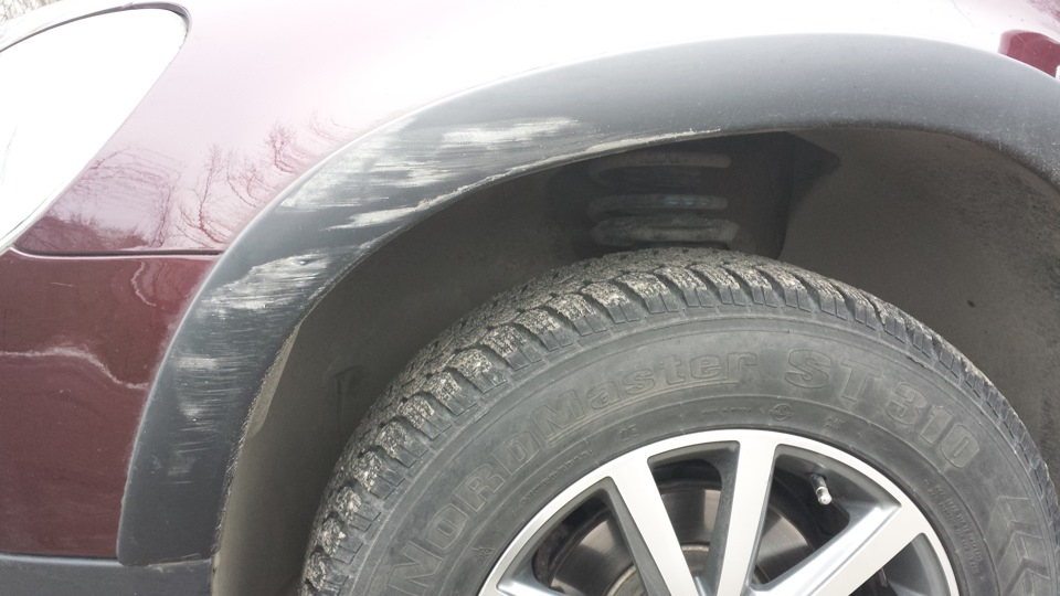 О пользе расширителей колесных арок, они же "накладки" — Skoda Yeti, 1 ...