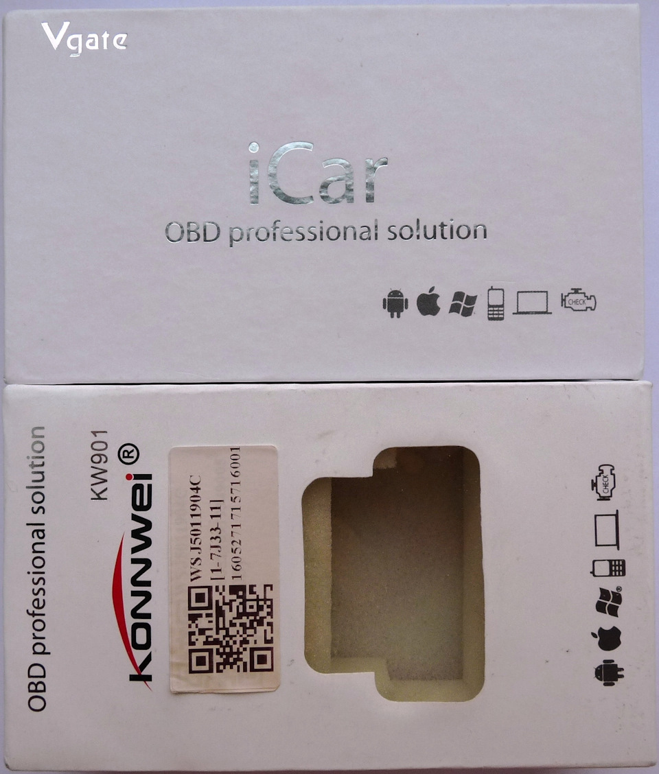 Упаковка KONNWEI, Vgate iCar — Suzuki Liana