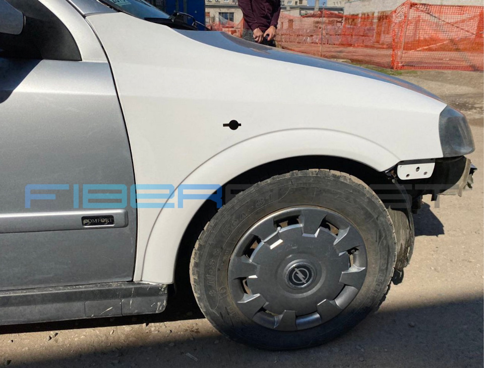 Примерка крыльев из стеклопластика для Opel Astra G (1998–2013 ...