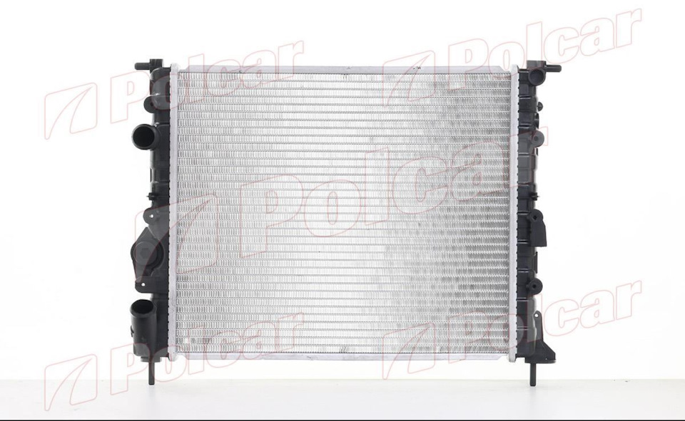 Замена радиатора системы охлаждения Polcar 6007081 — Renault Symbol, 1 .