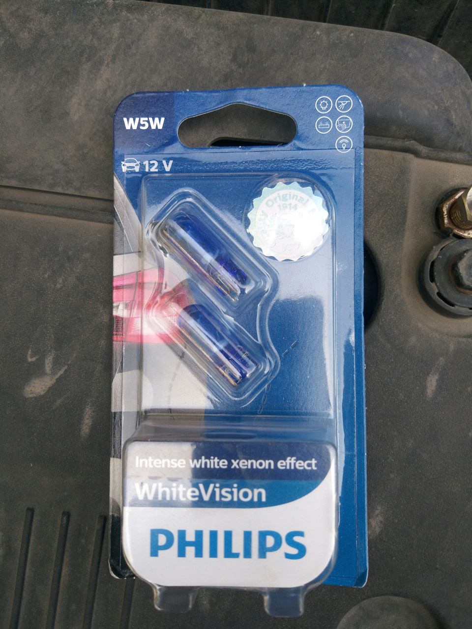 Габариты Philips WhiteVision W5W — KIA Rio (3G), 1,6 л, 2012 года ...