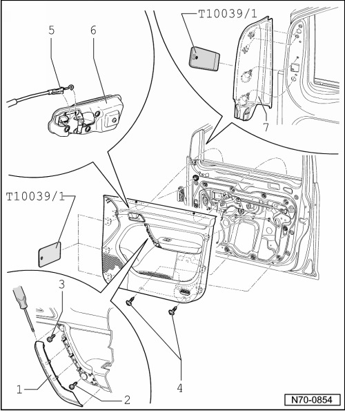 Замена повторителя поворота в зеркале - Volkswagen Tiguan (1G), 2 л, 2008 года с