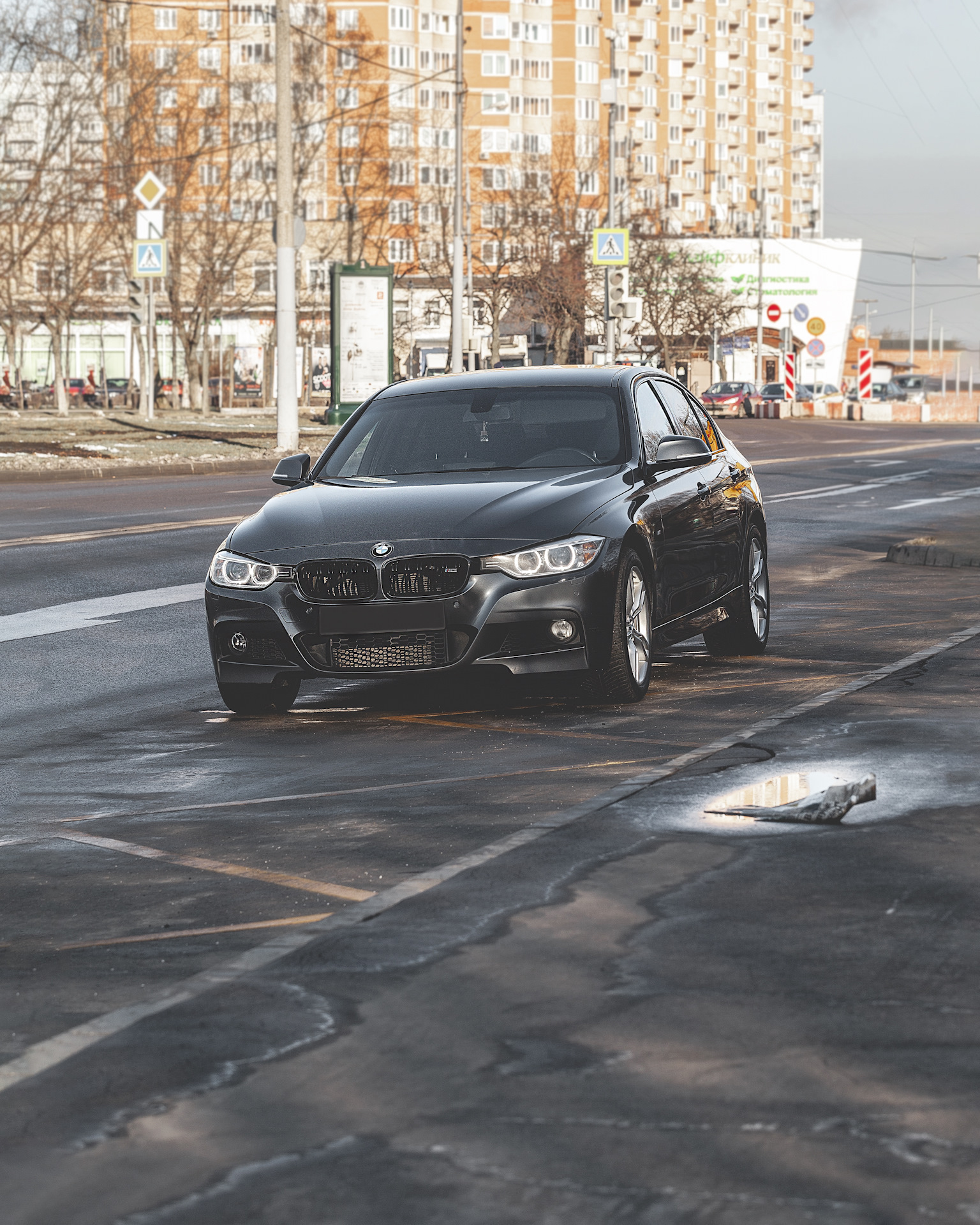 Проснулся в 6 и помыл Машину или что творит солнце в Мск 😅 — BMW 3 series  (F30), 2 л, 2014 года | мойка | DRIVE2