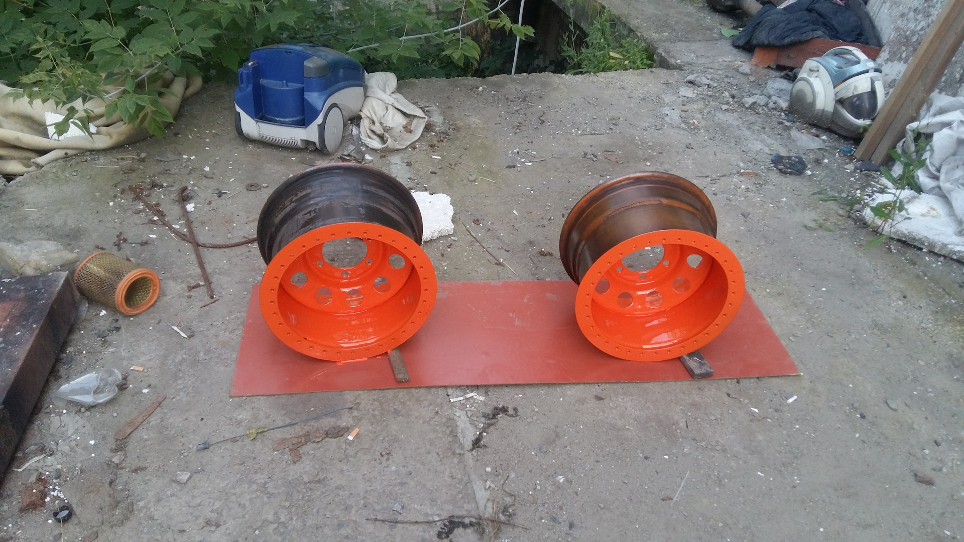 Диски с Бедлоками R15 6*139.7 10" вылет -50 — Nissan Mistral, 3 л, 1994 ...