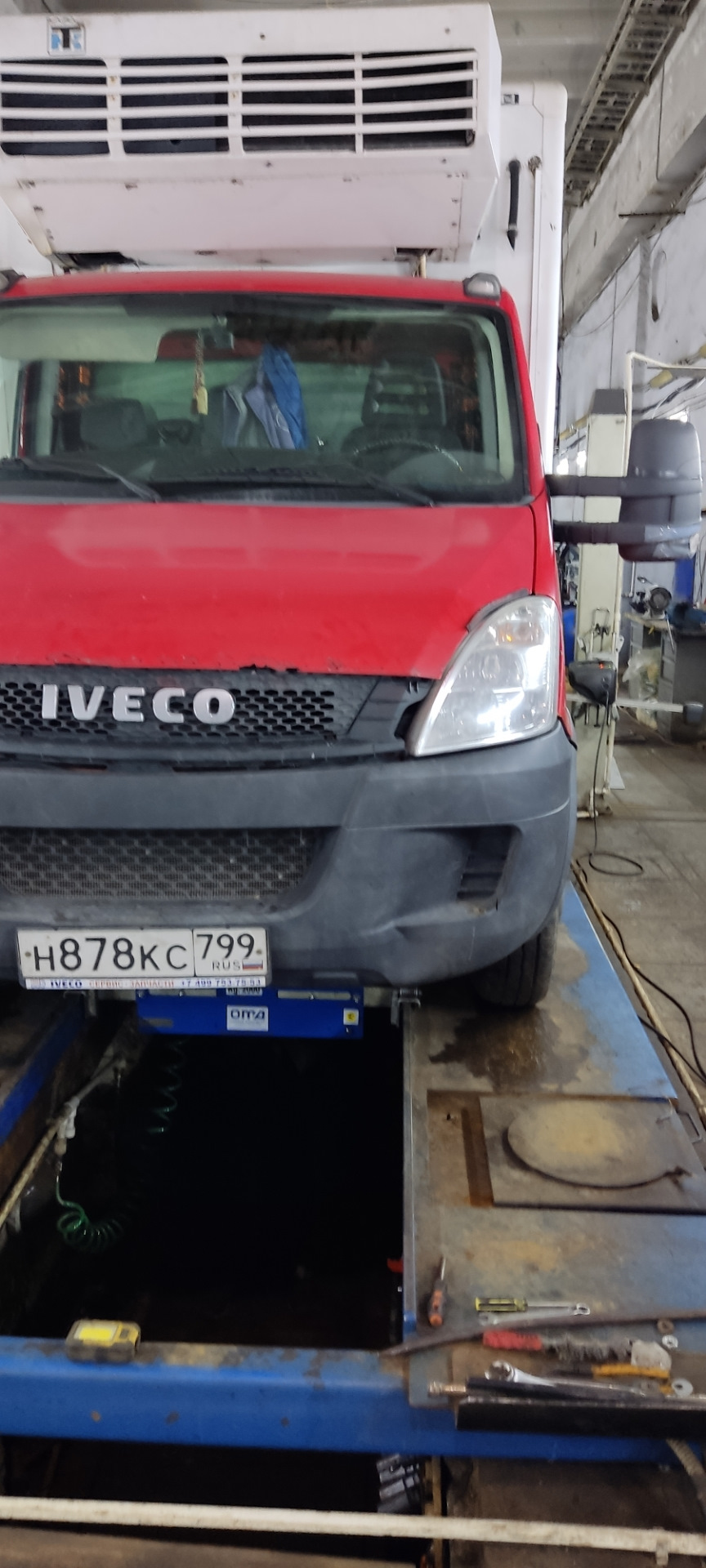 Развал Схождения на Iveco после ремонта. — Iveco Daily (5G), 3 л, 2011 года  | визит на сервис | DRIVE2