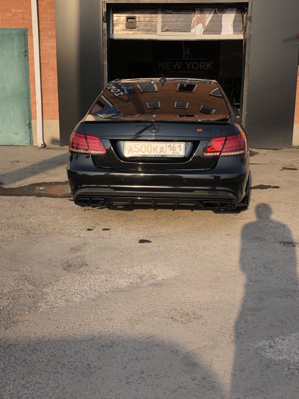Элероны заднего бампера — Mercedes-Benz E-Class (W212), 3,5 л, 2010 ...