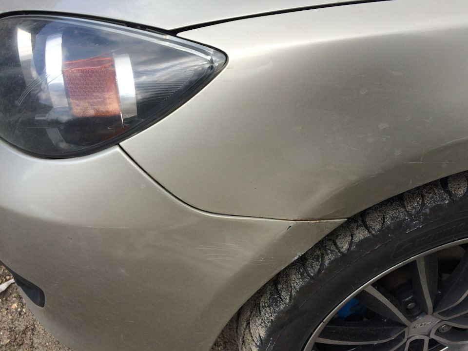 У кого какой зазор между фарой и крылом? — Mazda 3 (1G) BK, 1,6 л, 2007 ...