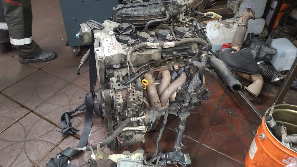 ЗАМЕНА ДВС И МАСЛО В ВАРИАТОРЕ — Nissan X-Trail II (t31), 2,5 л, 2008 ...