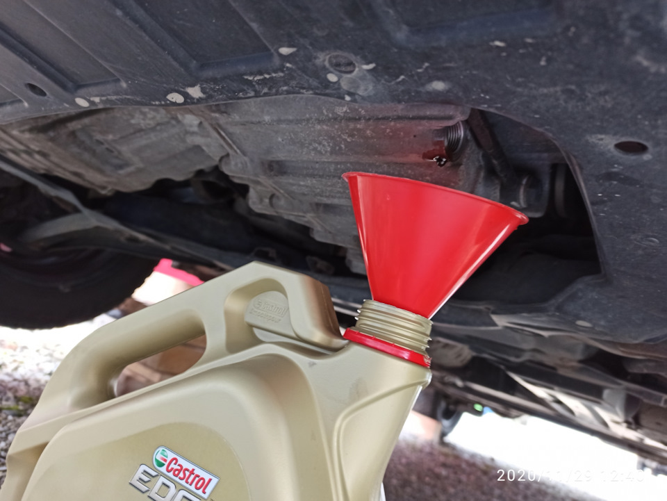 Замена масла в вариаторе. — Honda Jazz (1G), 1,4 л, 2007 года ...