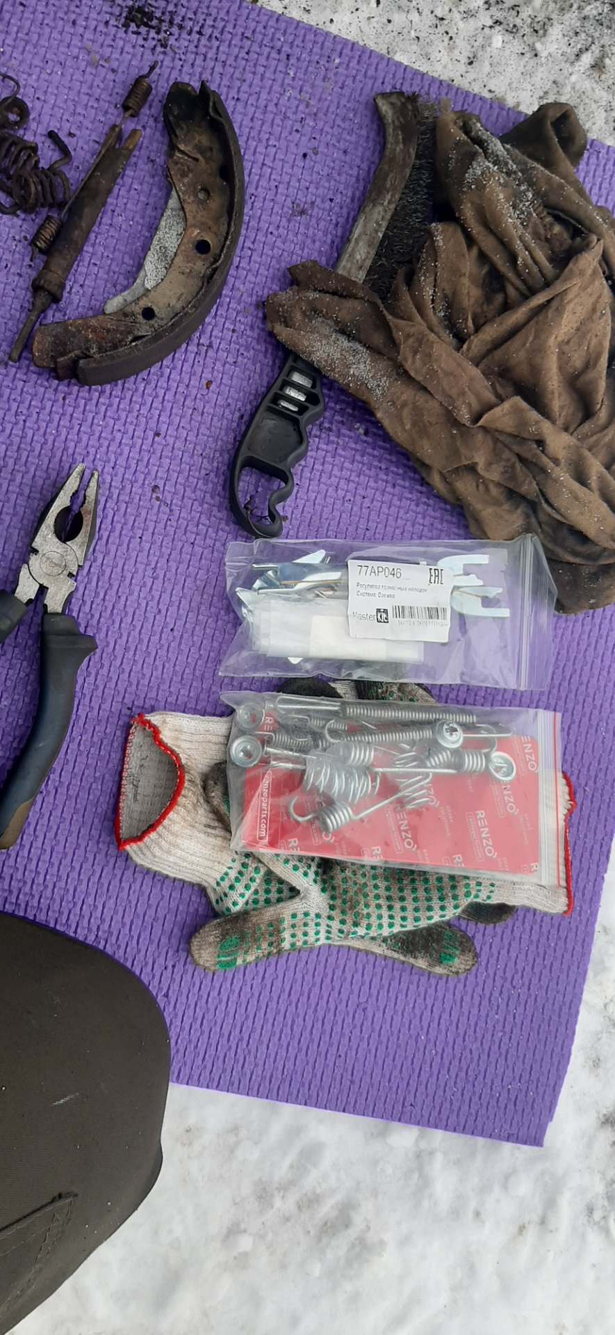 Замена задних подшипников барабана. — Daewoo Matiz (M100, M150), 0,8 л ...