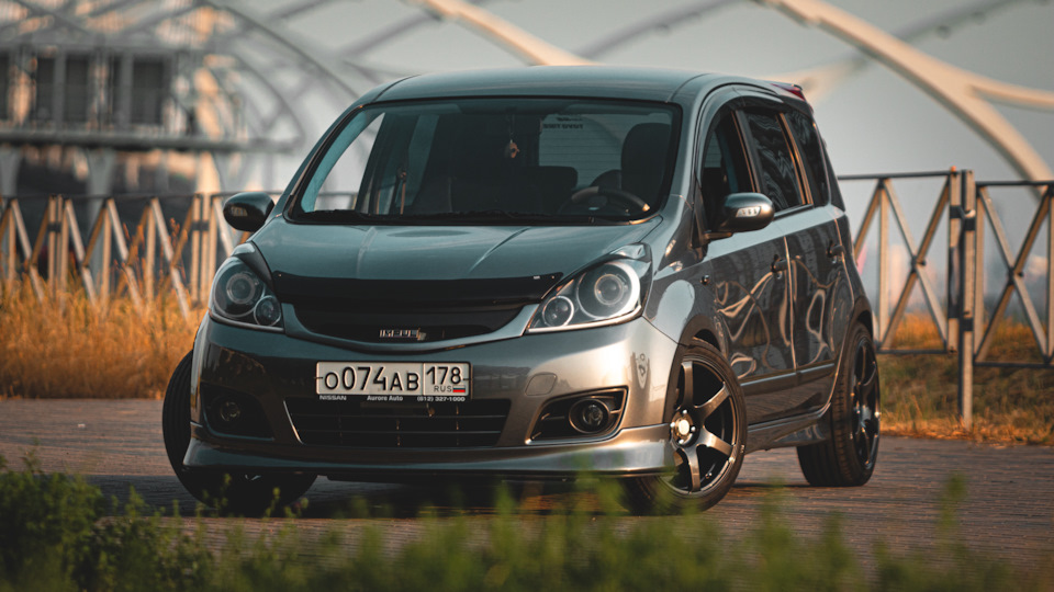 Nissan Note Собака Серая