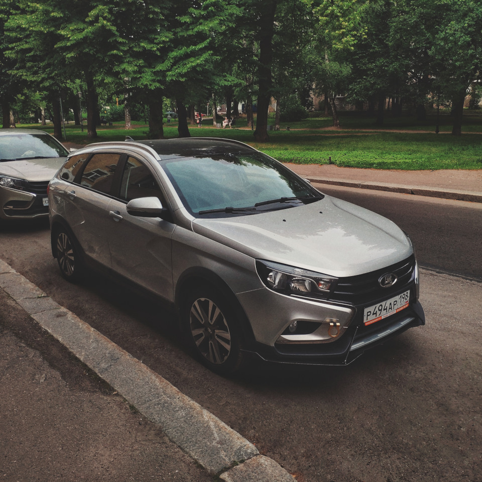 Сплиттер на весту от speedblade — Lada Vesta SW Cross (1G), 1,6 л, 2021 ...