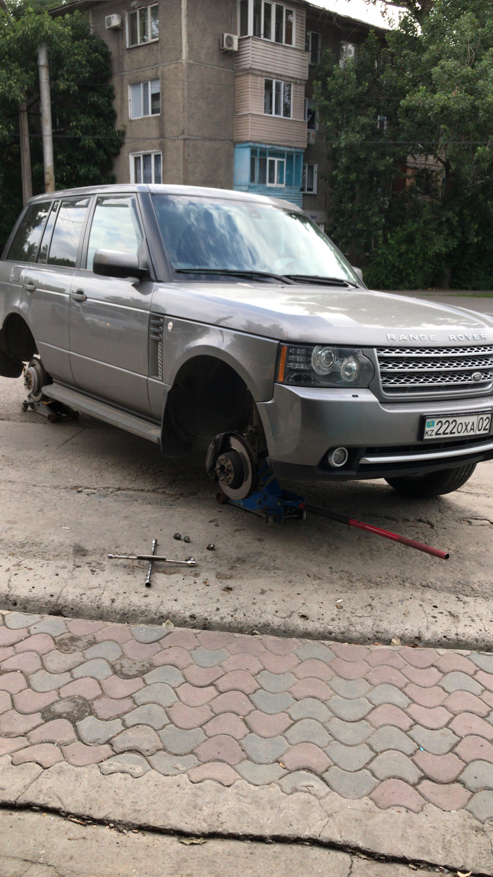 Прокатка дисков — Land Rover Range Rover (3G), 4,2 л, 2007 года | визит ...