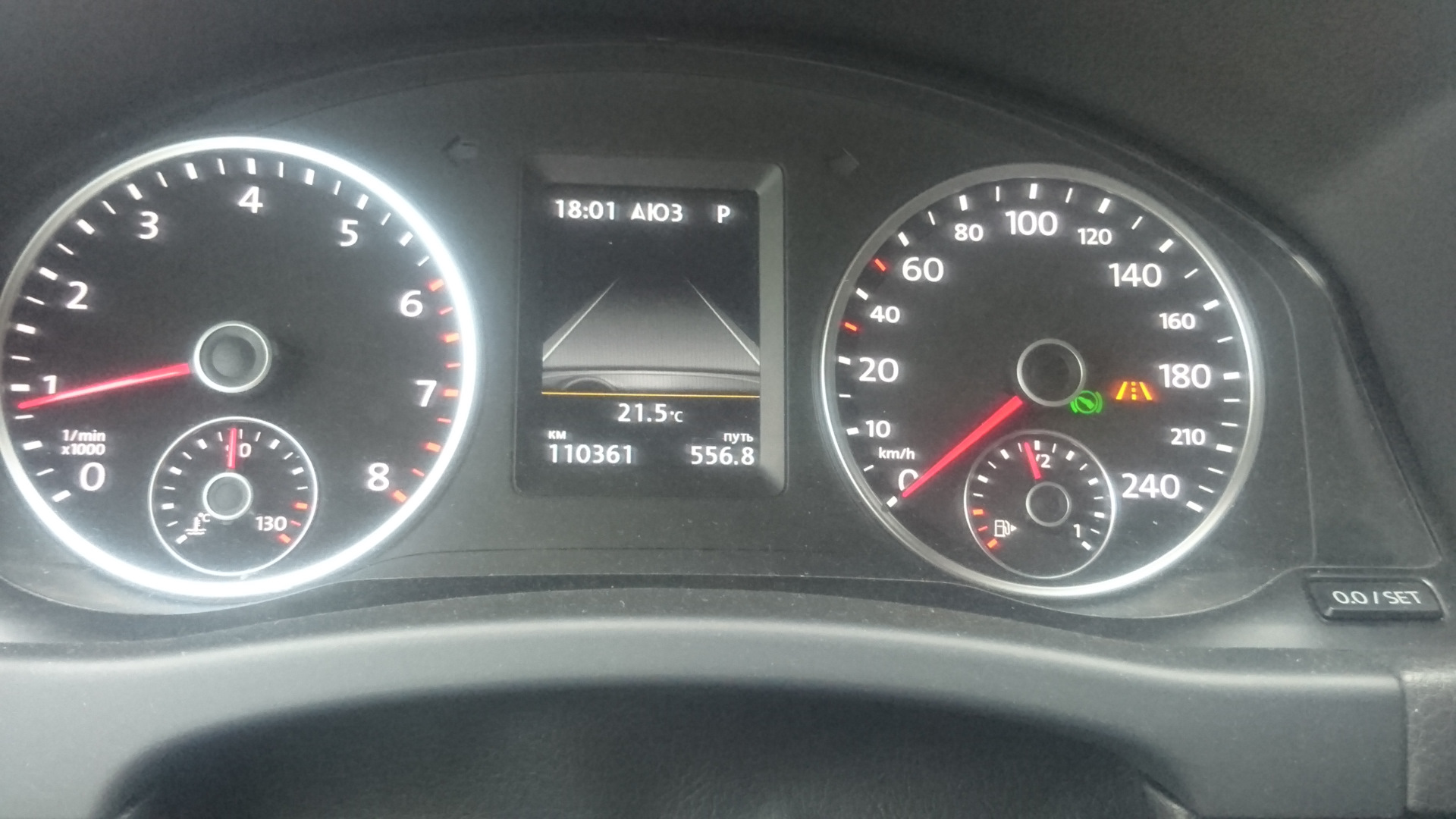 Активация Lane Assist — Volkswagen Tiguan (1G), 2 л, 2014 года