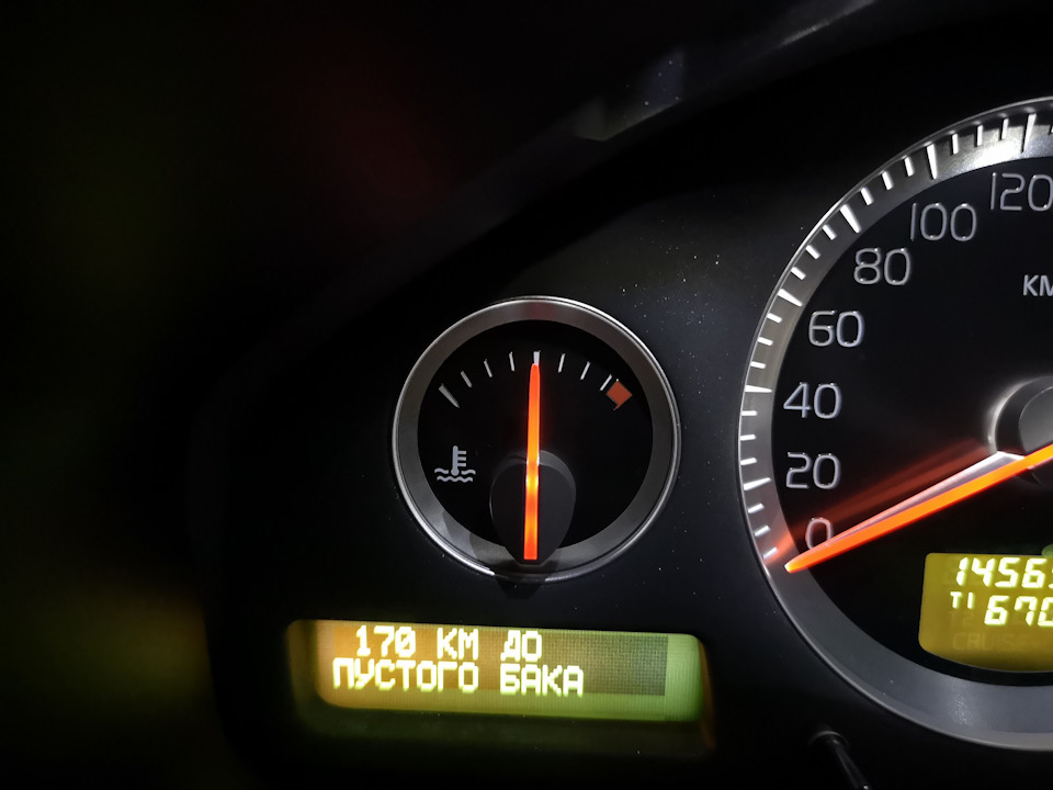 Стрелка температуры, термостат и датчик — Volvo XC90 (1G), 2,5 л, 2010 ...