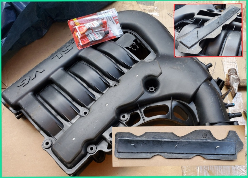 Хотел сначала выпиленную со своего колектора пригласить какой-то, но решил, что хлипковато выйдет, поэтому сделал по серьёзней конструкцию, в нахлёст… — Dodge Magnum