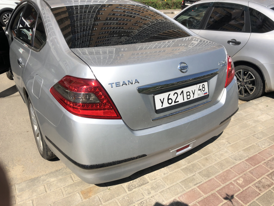 Легкая тонировка задних фонарей — Nissan Teana (J32), 2,5 л, 2010 года ...