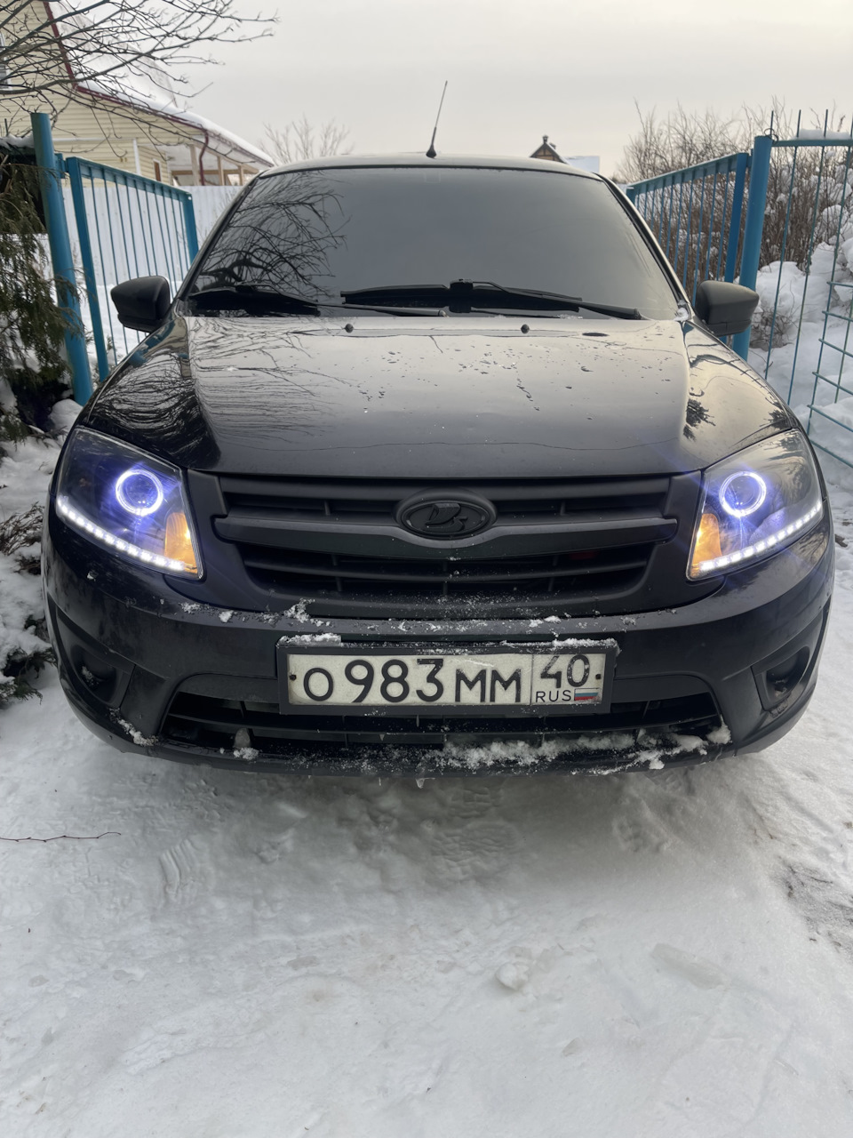 Фары с биксенон линзами — Lada Гранта лифтбек, 1,6 л, 2018 года ...