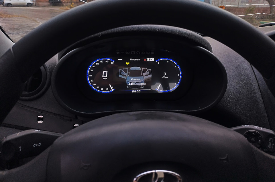 Цифровой щиток приборов для Гранта/К2. 3.5 — Lada Гранта (1G), 1,6 л ...