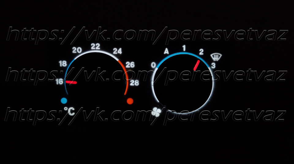 Плата подсветки блока отопителя ВАЗ 2110-2112 на Lada 21104, Lada 21121 ...
