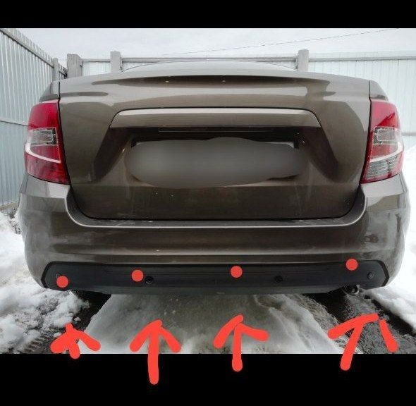 Установка парктроника ? — Lada Гранта (2G) FL, 1,6 л, 2022 года ...