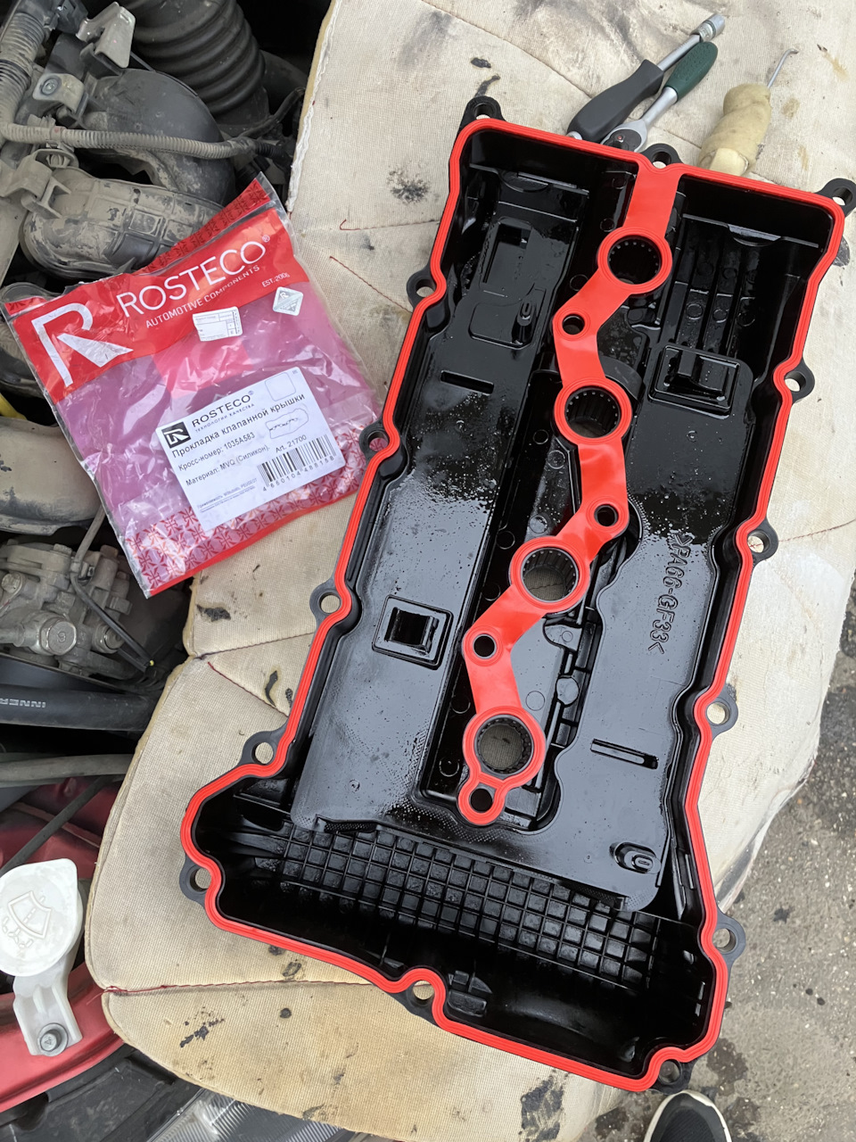 Замена прокладки клапанной крышки 4b10 — Mitsubishi Lancer X, 1,8 л ...