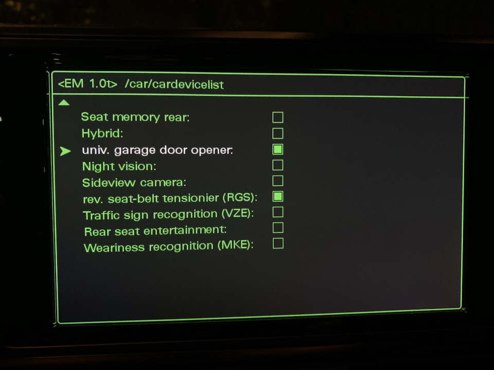 Открывание ворот в Audi A6 C7 / A7 — Audi A7 Sportback (1G), 2,8 л ...