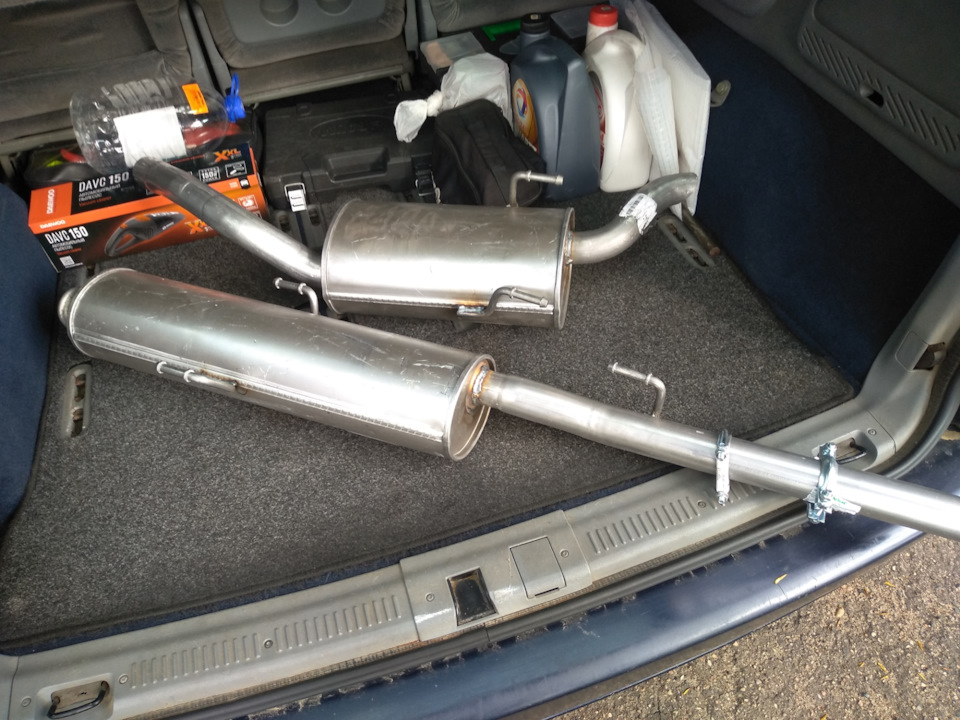 Запись номер 6. Замена резонатора и банки глушителя. — Citroen Evasion ...