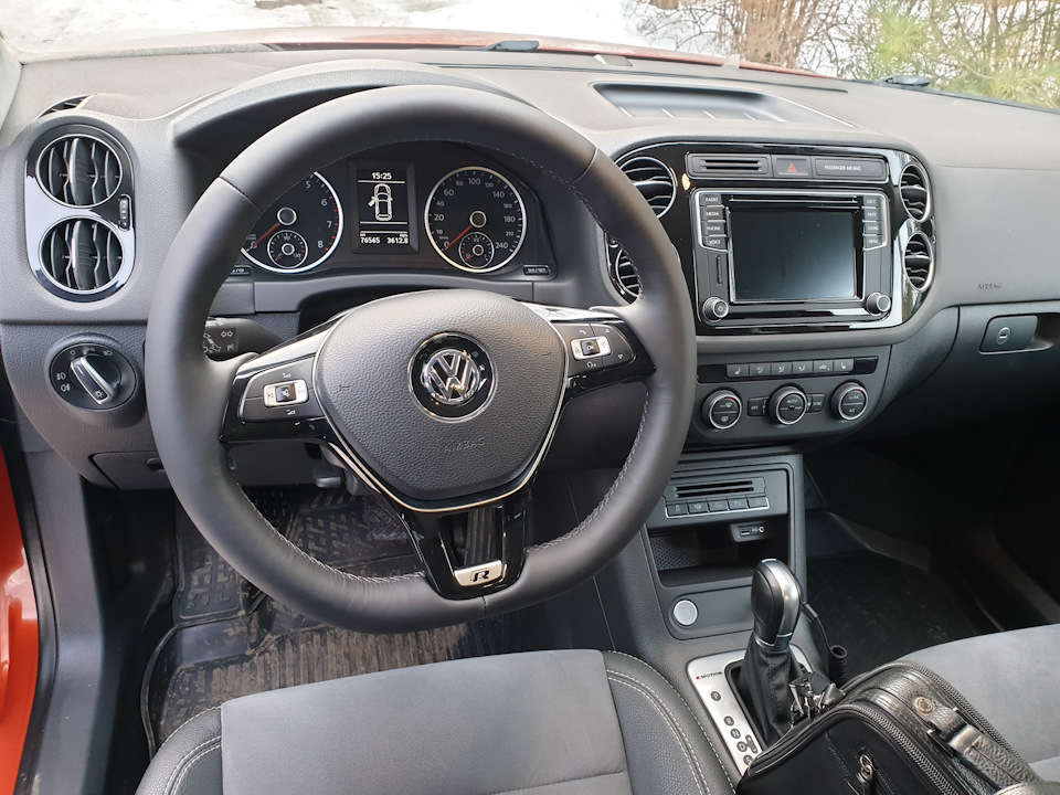 Перетяжка руля volkswagen tiguan 2