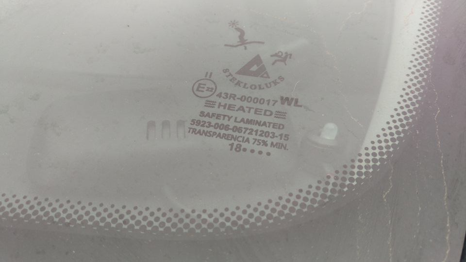 маркировка стекла — KIA Ceed (1G)