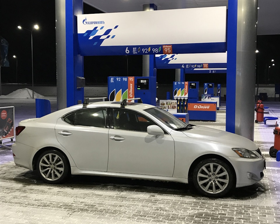 Поперечные дуги на крышу — Lexus IS II, 2,5 л, 2006 года | аксессуары ...