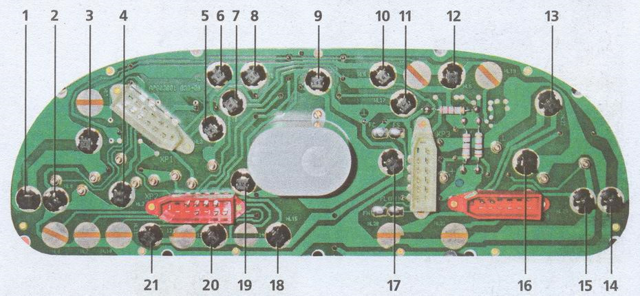 приборная панель газ 3110 тахометр