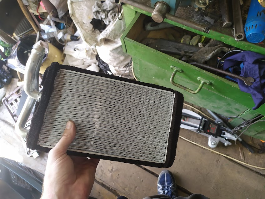 Удаление крана печки, радиатор от Lancer X. Нет антифризу в салоне ...